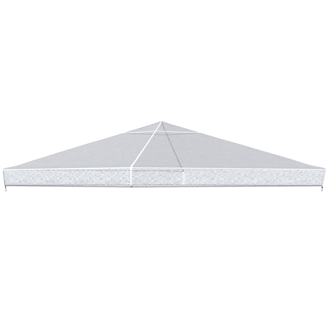 Husa de pavilion 3x3m, impermeabila, stabila, husa de protectie rezistenta la iarna, husa de inlocuire a pavilionului pentru pavilion de gradina, prelata de inlocuire a acoperisului de ploaie pentru cort de gradina, transparenta
