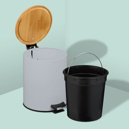 Coș cu pedală 5L cu capac și căptușeală Soft-Close