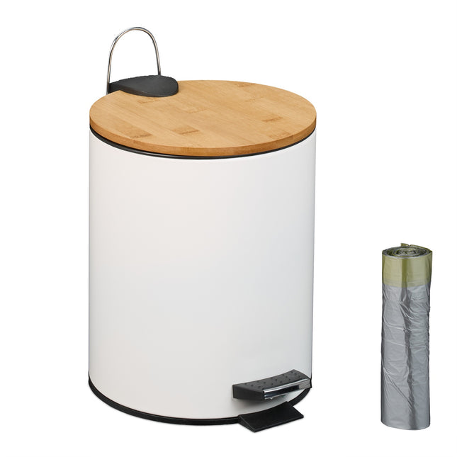 Coș cu pedală 5L cu capac și căptușeală Soft-Close