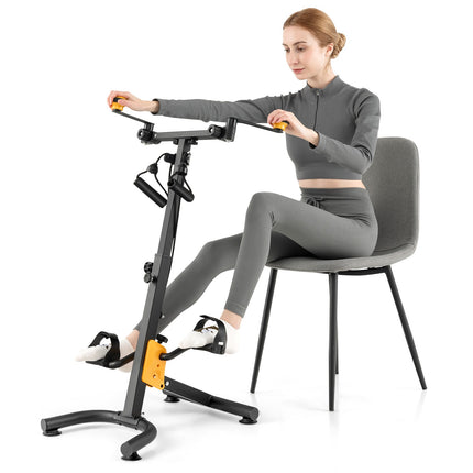 Aparat de exerciții cu pedală și mâner reglabil, pliabil, pe 9 niveluri