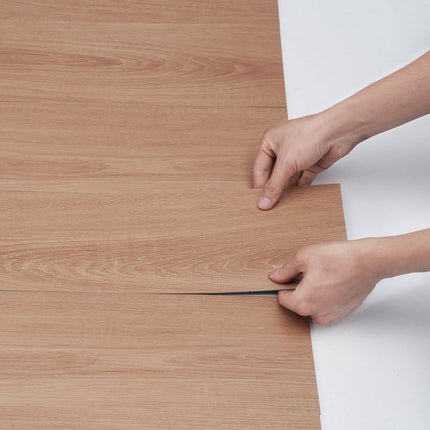 Peel And Stick Vinyl Floor Tiles, 36x6 In, 36-Pack