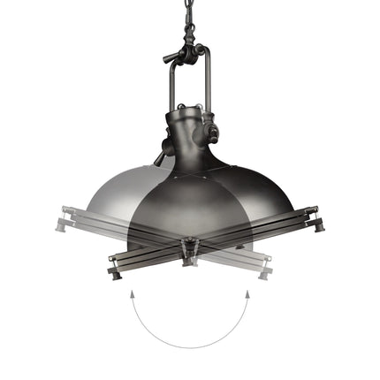 Pendant lamp in metal