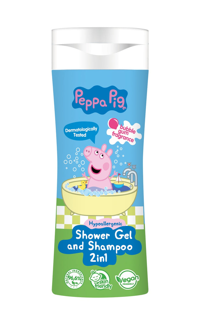 Peppa Pig gel de duș și șampon 2în1, 300 ml