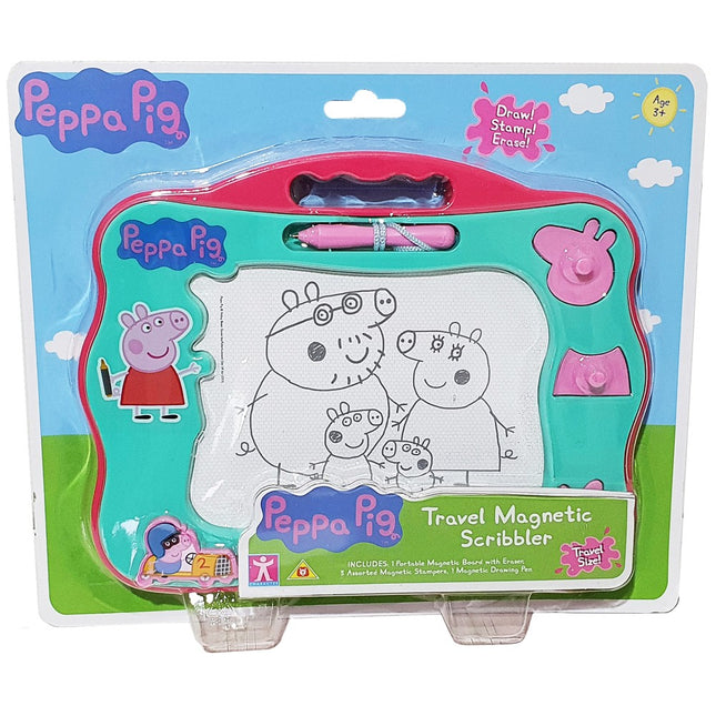 Peppa Pig Tablă magnetică de desen pentru călătorii