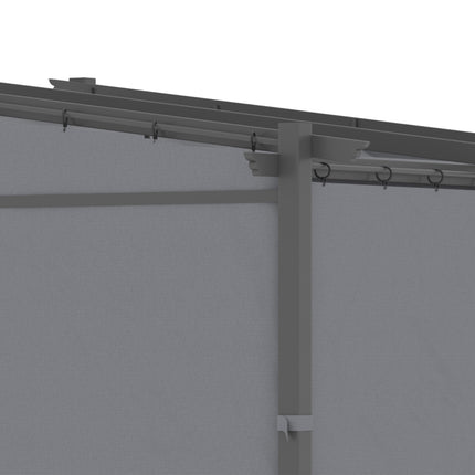 Water-repellent Gazebo 2.97x2.95M with sun protection and panels