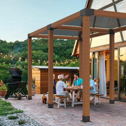 Pergola Brackets Kit 4x4, 12-Pc With 6 Post Bases