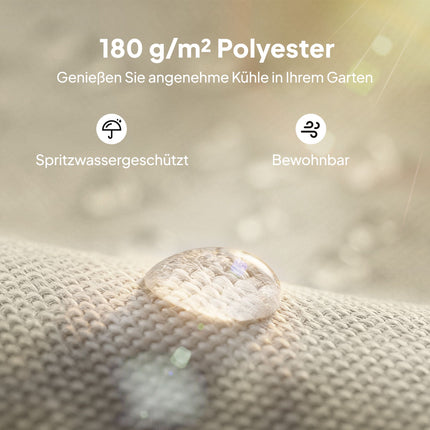 Copertină de schimb pentru pergolă, 3x3m, poliester rezistent la apă