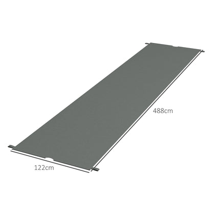 Copertină de schimb pentru pergolă, protecție UV, 3x3m, gri închis