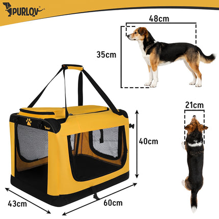 Geantă de transport pentru animale de companie, pliabilă, 60x42x44cm, până la 25kg