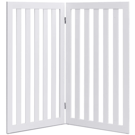 Poartă pentru animale de companie, înălțime 89 cm, 2 panouri, barieră pliabilă din lemn