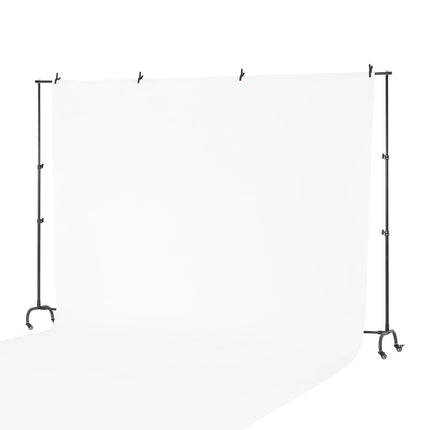 Photo Backdrop Stand 7x10 Ft, Adjustable With Casters