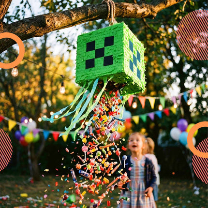 Set de petrecere Piñata – Include băț și mască legată la ochi