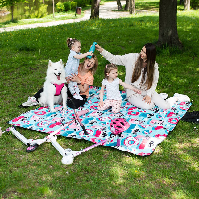 Covoraș de picnic pentru câini, 200x200 cm, impermeabil