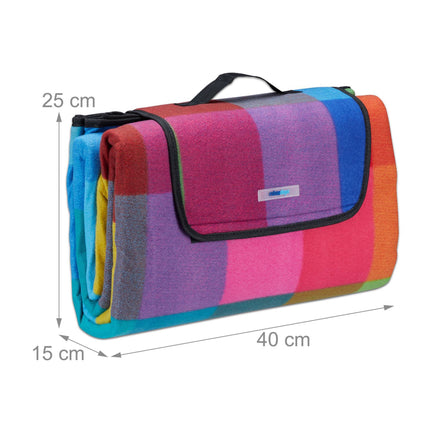 Picnic blanket 200 x 200 cm checkered