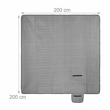 Pătură de picnic 200 x 200 cm în oase