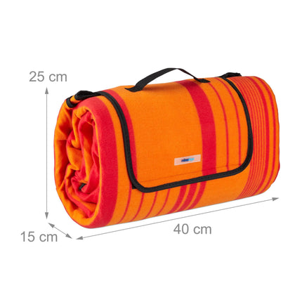 Pătură de picnic 200 x 200 cm în dungi