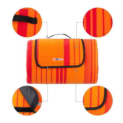Pătură de picnic 200 x 200 cm în dungi