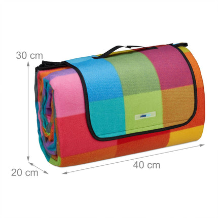 Picnic blanket 300 x 200 cm checkered