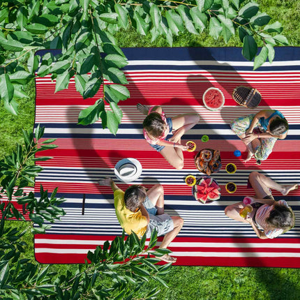 Pătură de picnic 300 x 200 cm în dungi