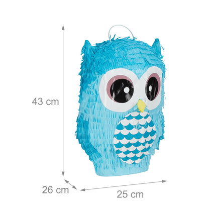 Pinata bufniță albastră