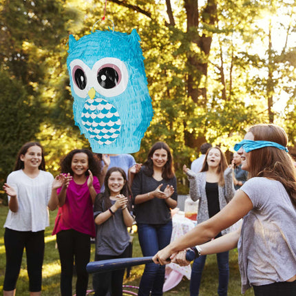 Pinata bufniță albastră