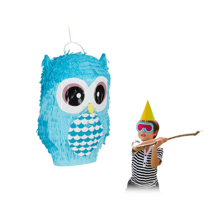 Pinata bufniță albastră