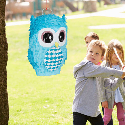 Pinata bufniță albastră