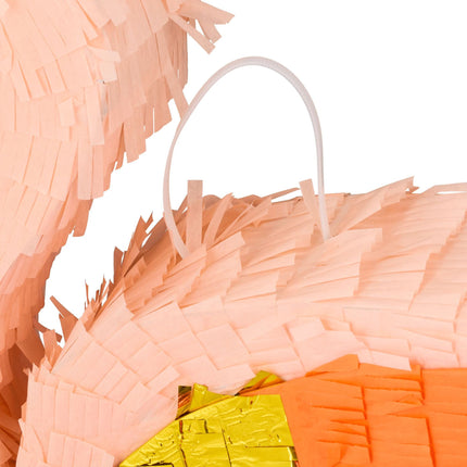 Pinata flamingo with club and mask