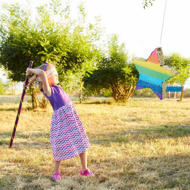Pinata steaua colorata/aurie