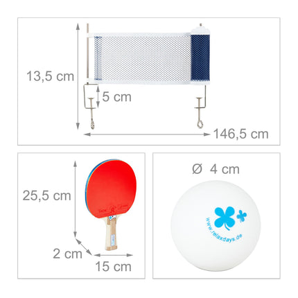 Set racheta de ping pong cu plasa