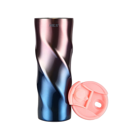 Cupa termica roz, izolata, 22 oz
