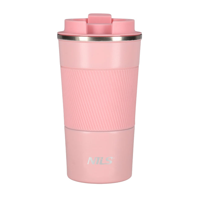 Cupa termica roz – izolata, rezistenta la scurgeri, 9 oz