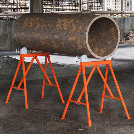 Pipe Stand with Roller Head, 2500 lb, 2-36 in