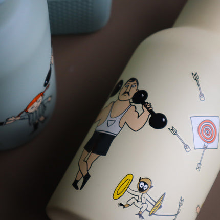Pippi Circus, Water bottle, yellow