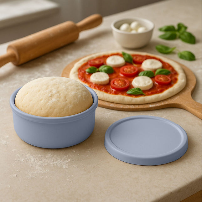 Cutii de dospit pentru aluat de pizza cu capace, pachet de 4