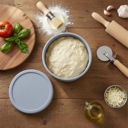 Cutii de dospit pentru aluat de pizza cu capace, pachet de 4
