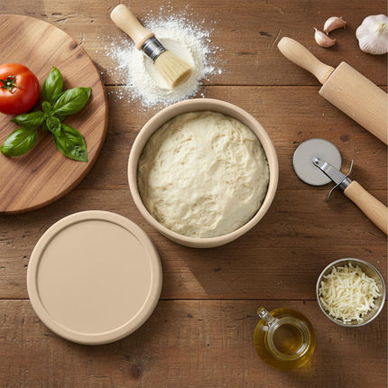 Cutii de dospit pentru aluat de pizza cu capace, pachet de 4