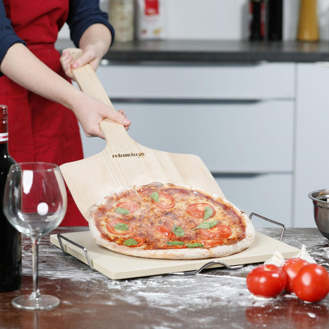 Glisor pentru pizza din lemn XXL