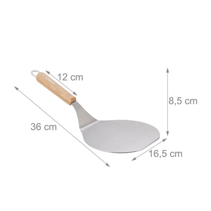 Glisor pentru pizza cu mâner din lemn maro deschis