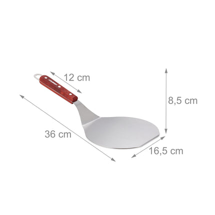 Glisor pentru pizza cu mâner din lemn roșu-maro
