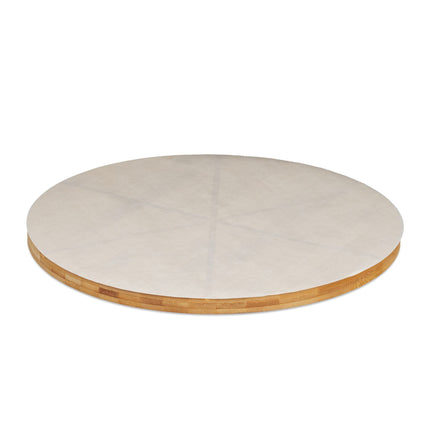 Placa pizza din bambus, 2 buc, cu hartie de copt