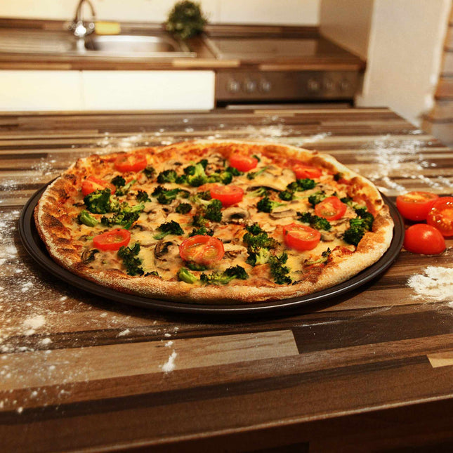 Farfurie pentru pizza rotunda, set de 4