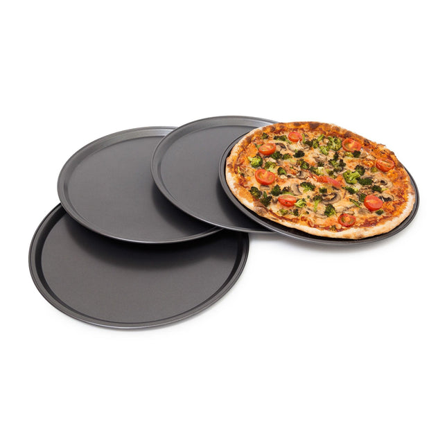 Farfurie pentru pizza rotunda, set de 4