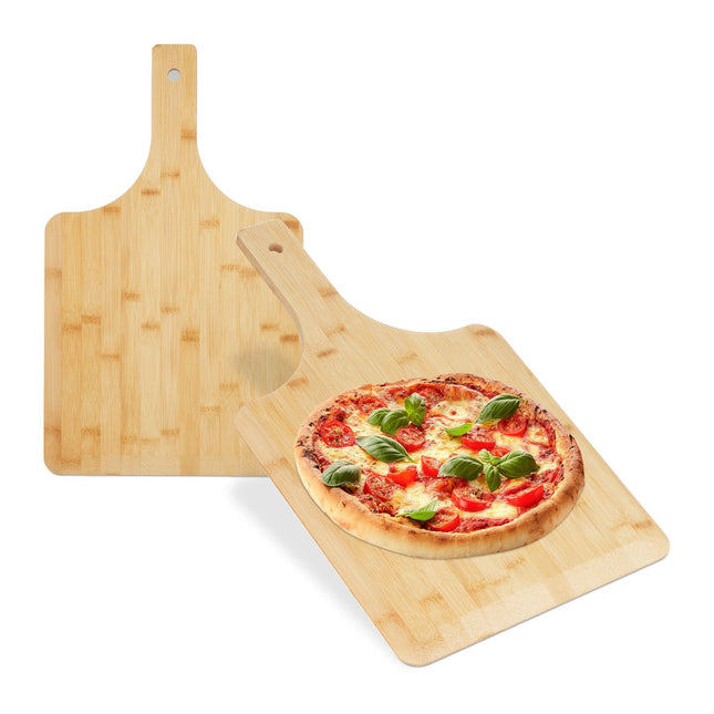 Glisoare pentru pizza din bambus - set de 2