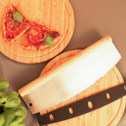 Cuțit pentru cântărit pizza din oțel inoxidabil