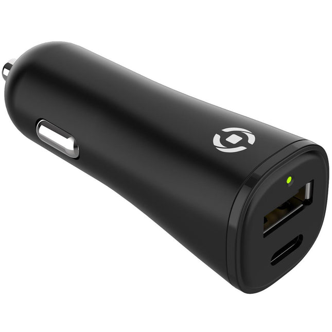 Planet Car Charger USB-A + USB-C 32W made of 100% recycled plastic Black