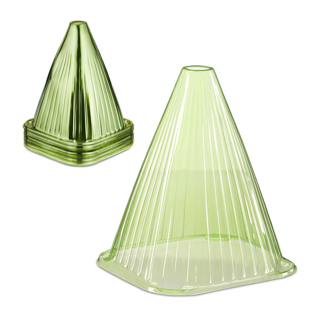 Conuri de protecție a plantelor, verde închis, set de 32