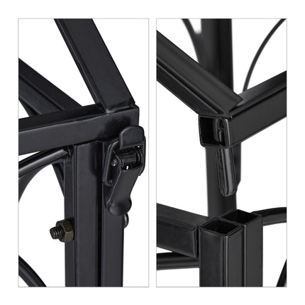 Stand pentru plante din metal cu acoperiș