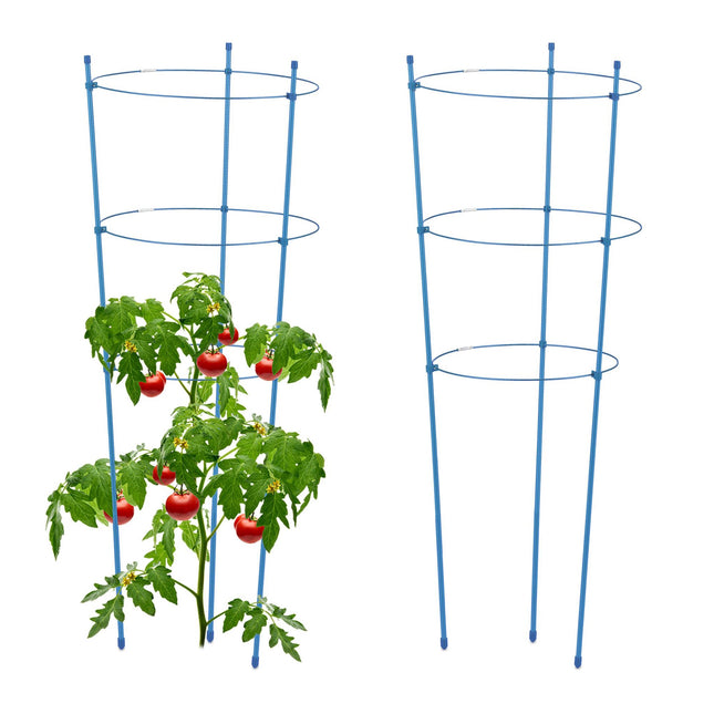 Suport pentru plante 76 cm albastru, set de 2
