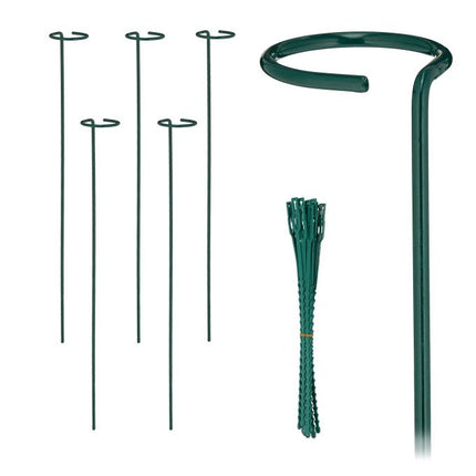 Suporturi pentru plante din metal, pachet de 6